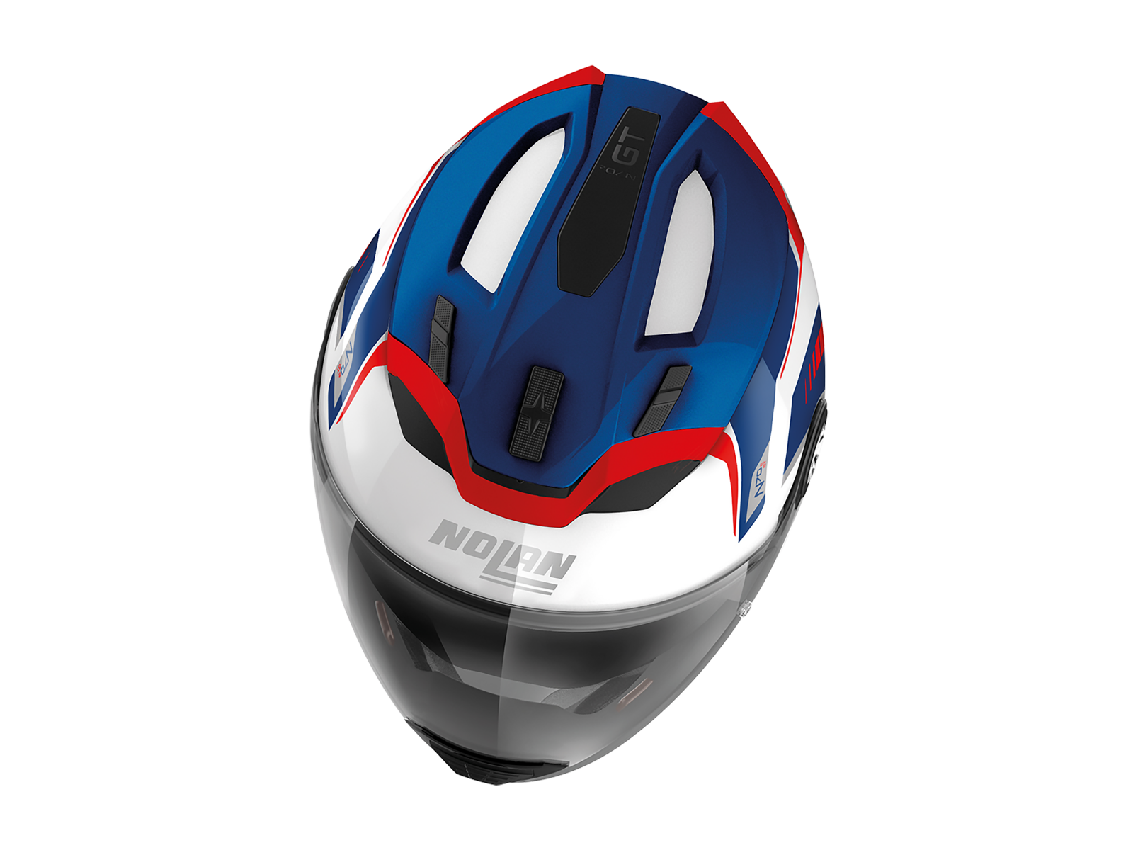 Мотошлем NOLAN N70-2 GT  (06) Switchback N-Com 061, Metal White/Blue/Red